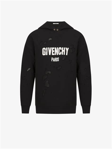 givenchy sweatshirt homme|givenchy destroyed hoodie.